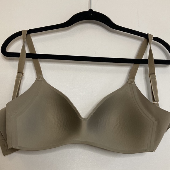 Knix Wingwoman Bra 2 36A Taupe Khaki Brown Wireless Comfy Everyday - Picture 3 of 12